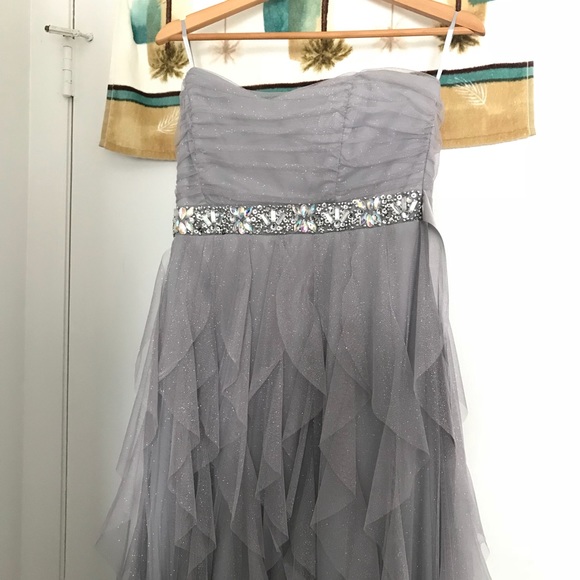 silver fancy dresses